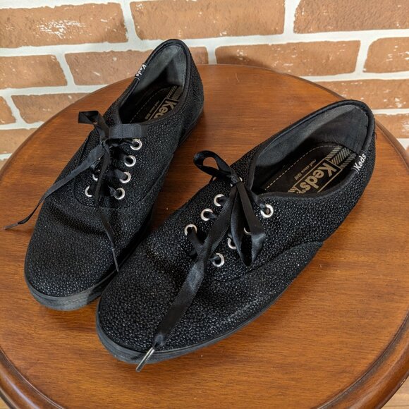 Keds Black Glitter Classic Sneakers - Picture 3 of 6